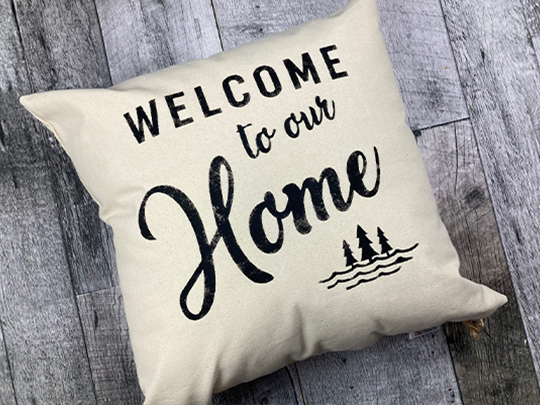 Welcome to deals our home pillow