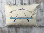 Custom Blue Canoe Pillow