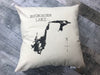 Custom Lake Silhouette pillow