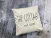 The Cottage  - custom established date pillow