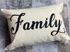Family throw pillow