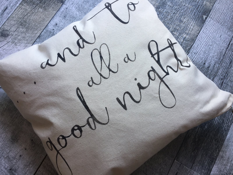And to all a good night | Christmas pillow