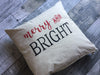 Merry and Bright | Christmas pillow