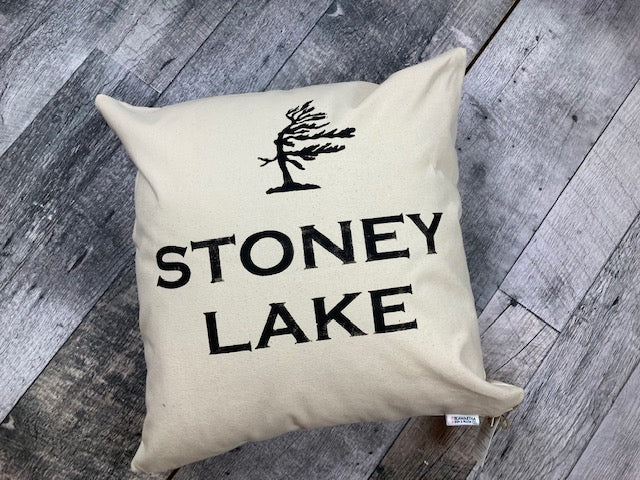 Custom Windswept Pine Lake Pillow