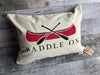 Paddle On Canoe Pillow