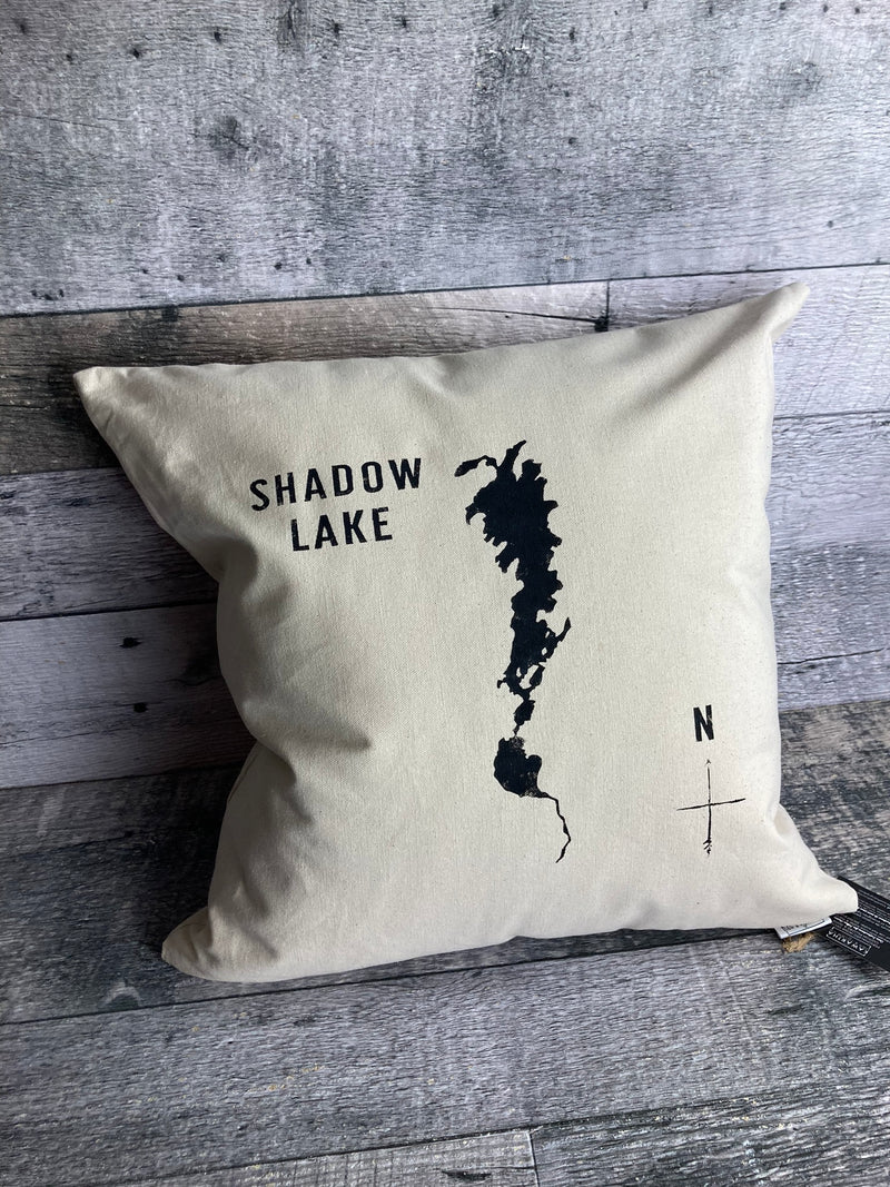 Custom Lake Silhouette pillow