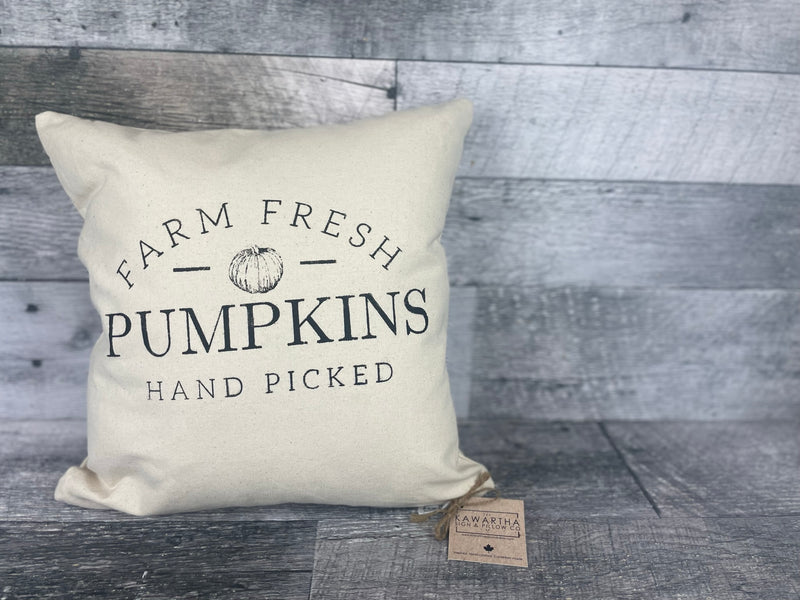 Farm Fresh Pumpkins pillow