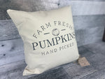 Farm Fresh Pumpkins pillow