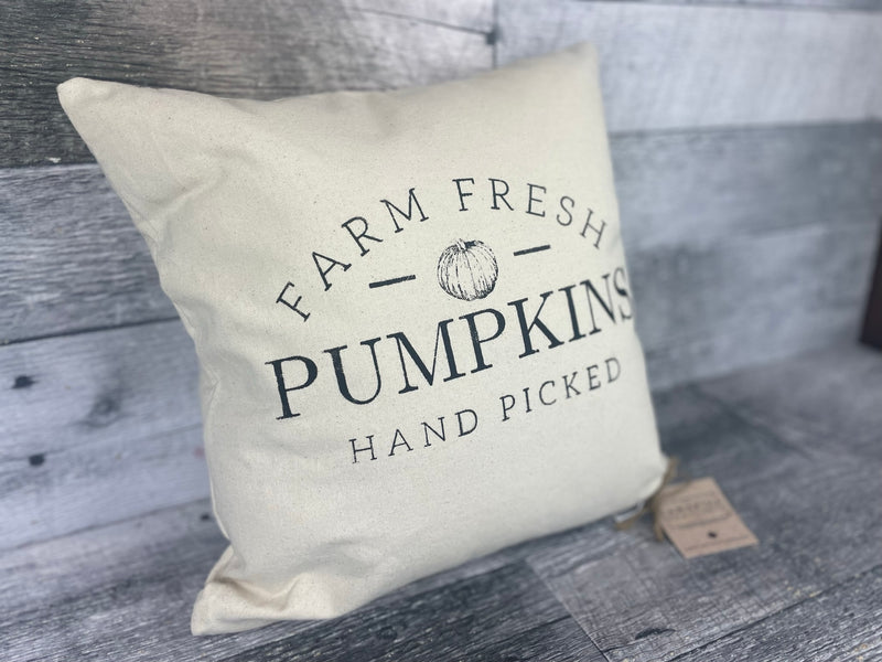 Farm Fresh Pumpkins pillow