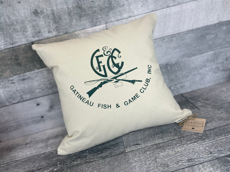 Custom Logo Canvas Pillow