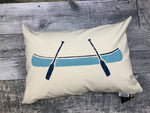 Blue Canoe Lake Pillow