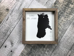 Custom Lake Silhouette Sign