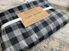 Buffalo Check Throw Blanket in Grey and Black