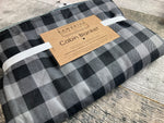 Buffalo Check Throw Blanket in Grey and Black