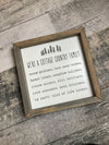 We're a Cottage Country Family" sign