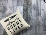 Custom Kayak Welcome To the River Pillow