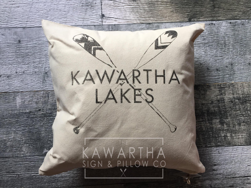 Painted Paddles Custom Lake Pillow