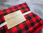 Buffalo Check Red and Black Cabin Blankie