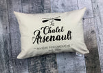 Le Chalet Custom Family Date and Lake Cottage Pillow Cover/ Personalized
