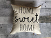 Home Sweet Home Cursive Pillow