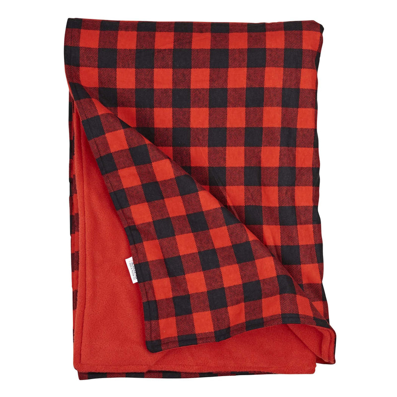 Buffalo Check Throw Blanket in Red and Black | Corporate Wholesale