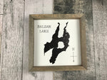 Custom Lake Silhouette Sign