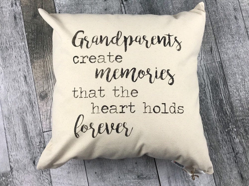 Grandparents Create Memories Pillow