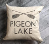 Custom Bold Lake Paddle Pillow