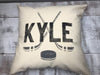 Custom Name Hockey Pillow