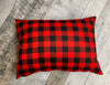Red  Buffalo Check Pillow |  Red and Black Pillow | Checkered Pillow