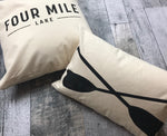 Double Paddle Cross Pillow