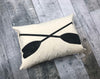 Double Paddle Cross Pillow