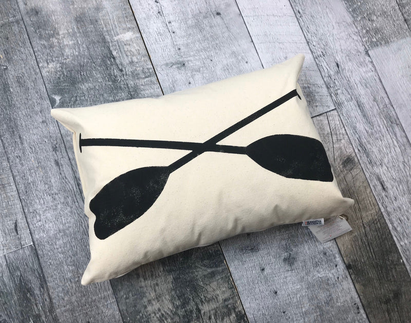 Double Paddle Cross Pillow