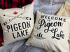 Vintage Welcome Lake Custom Pillow