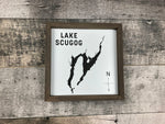 Custom "Lake Silhouette" sign