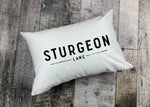 Custom Bold Lake Retro Pillow